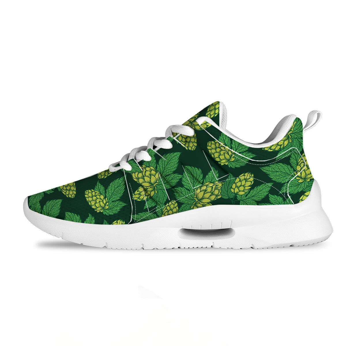Hop Cone Vintage Print Pattern Tennis Shoes-grizzshop