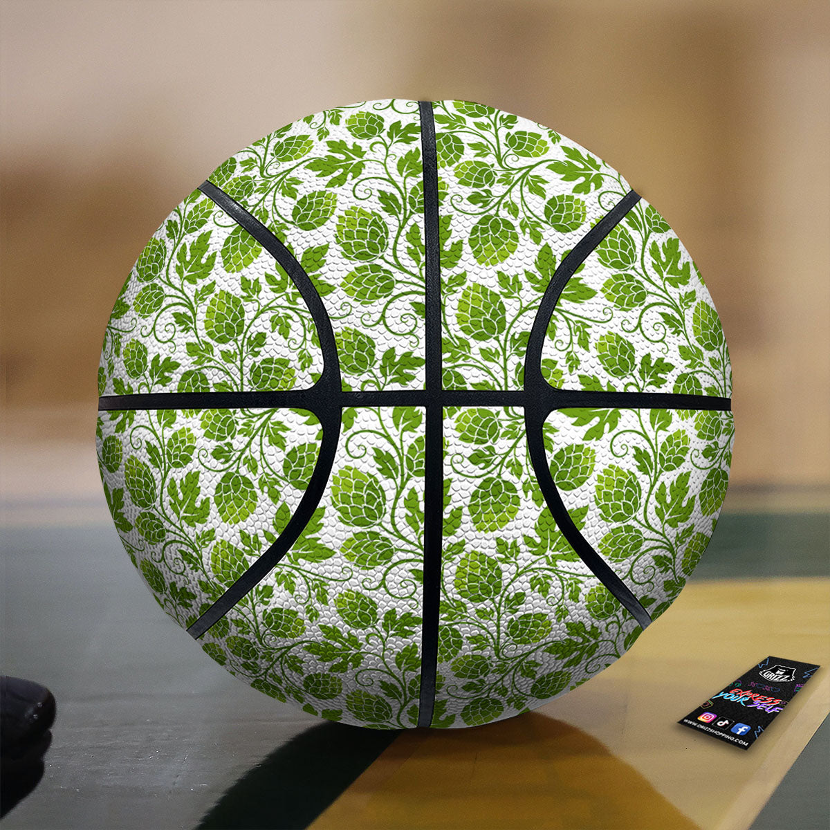 Hop Cone Cartoon Print Pattern Basketball
