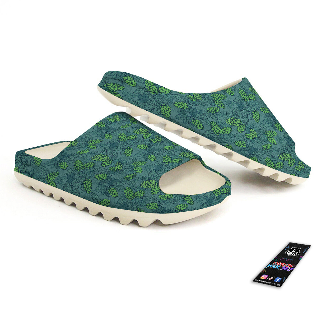 Hop Cone Cute Print Pattern Sandals-grizzshop