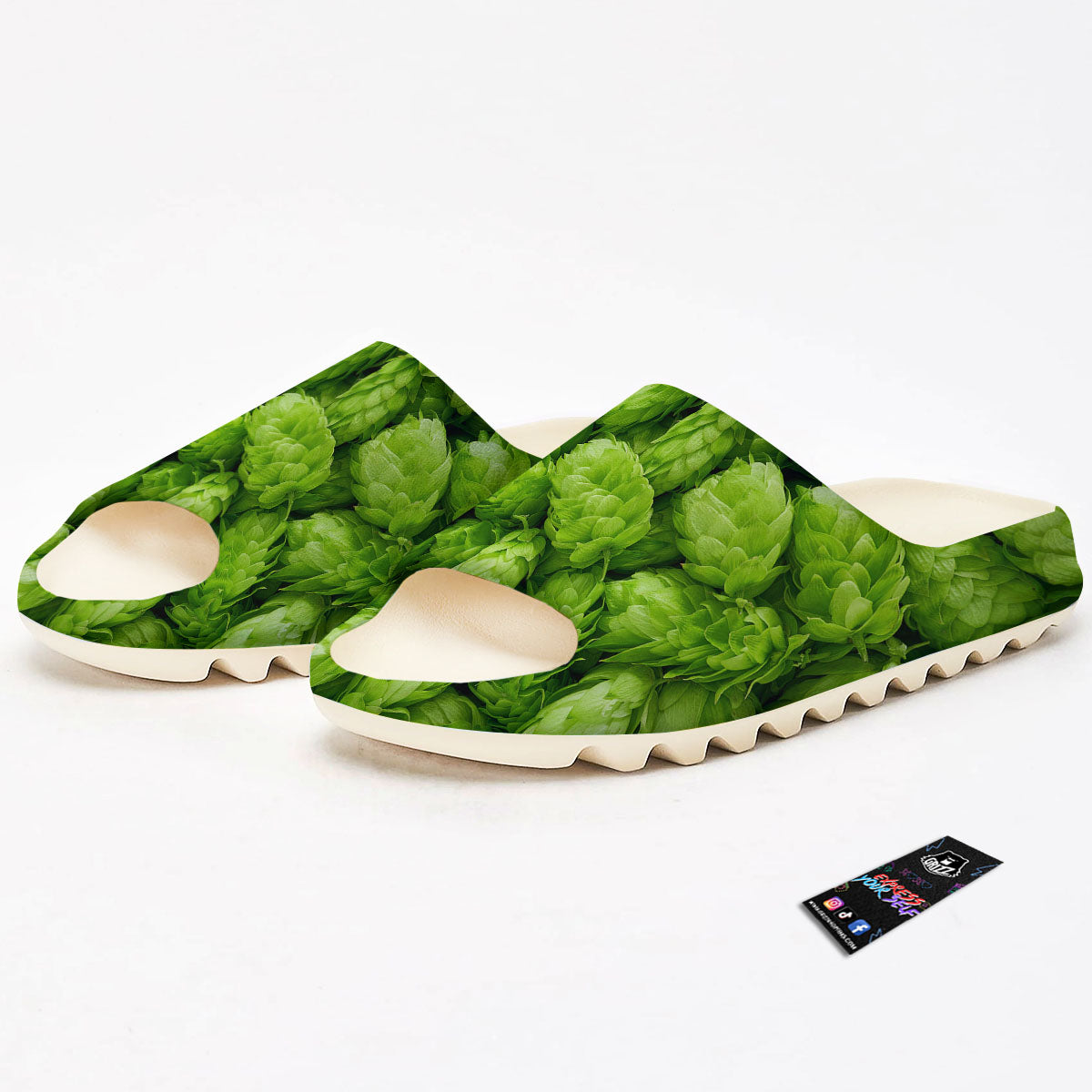 Hop Cone Fresh Print Sandals-grizzshop