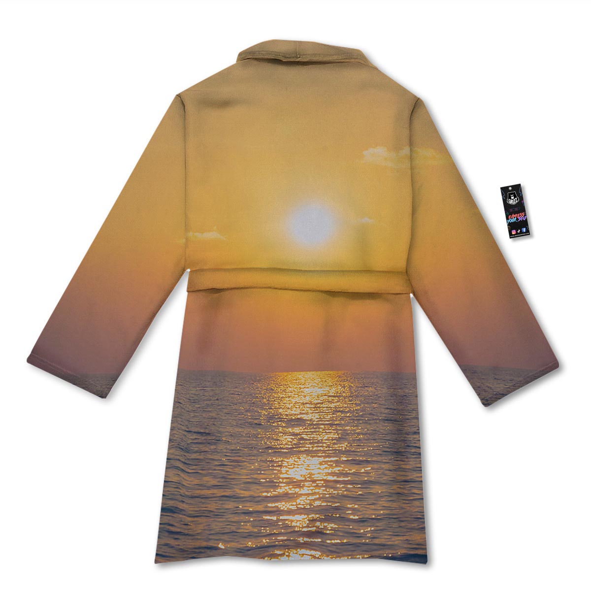 Horizon Sunrise Print Bathrobe-grizzshop