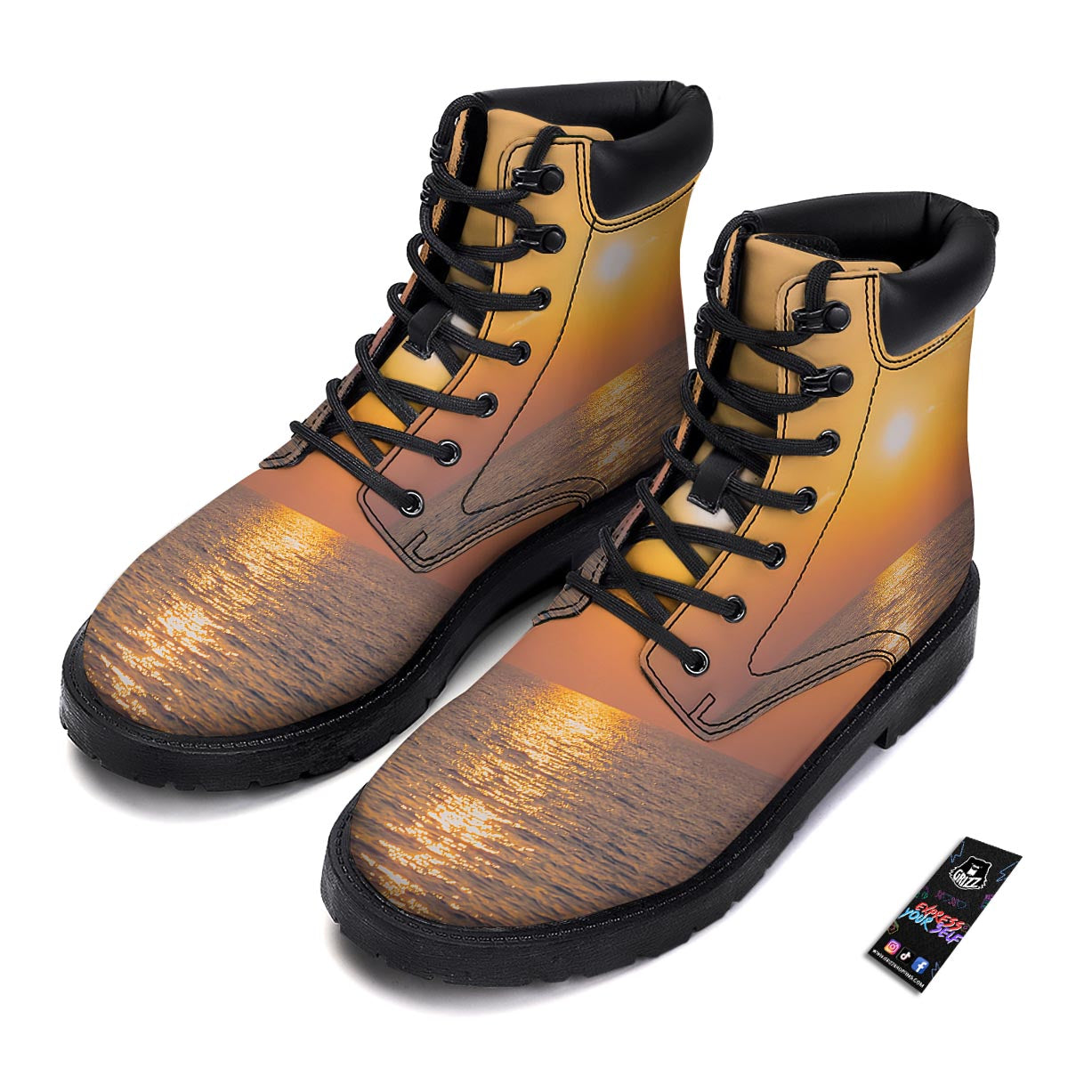 Horizon Sunrise Print Boots-grizzshop