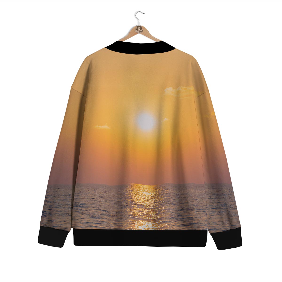 Horizon Sunrise Print Cardigan-grizzshop