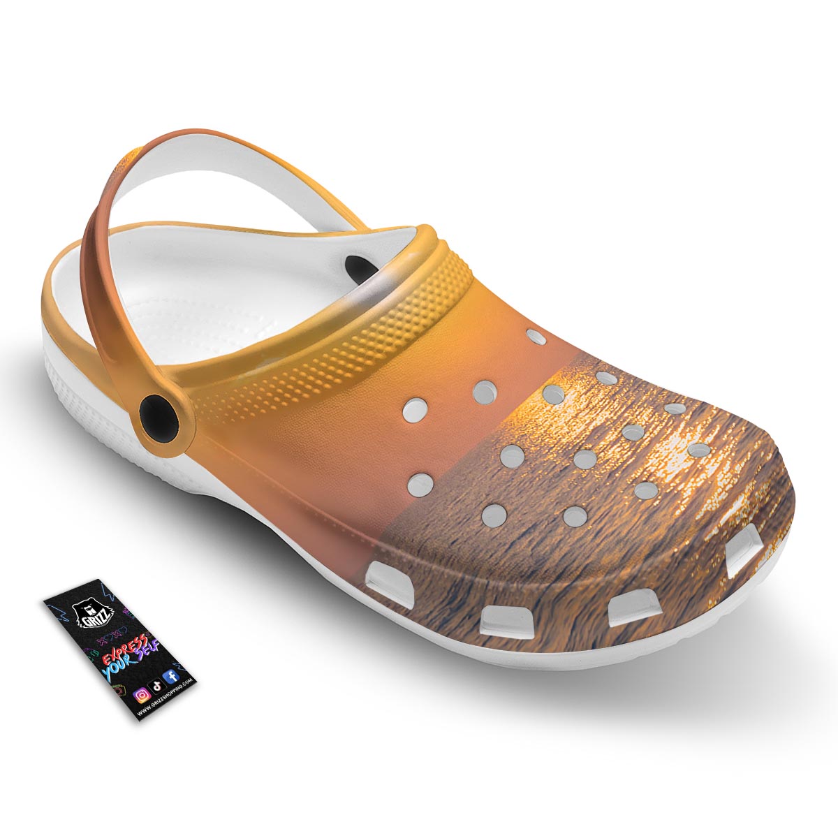 Horizon Sunrise Print Clog-grizzshop