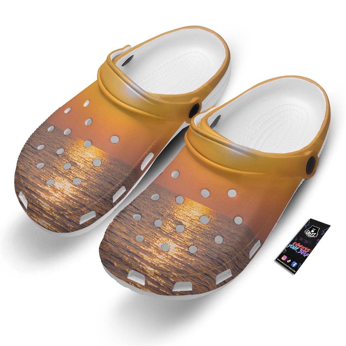 Horizon Sunrise Print Clog-grizzshop