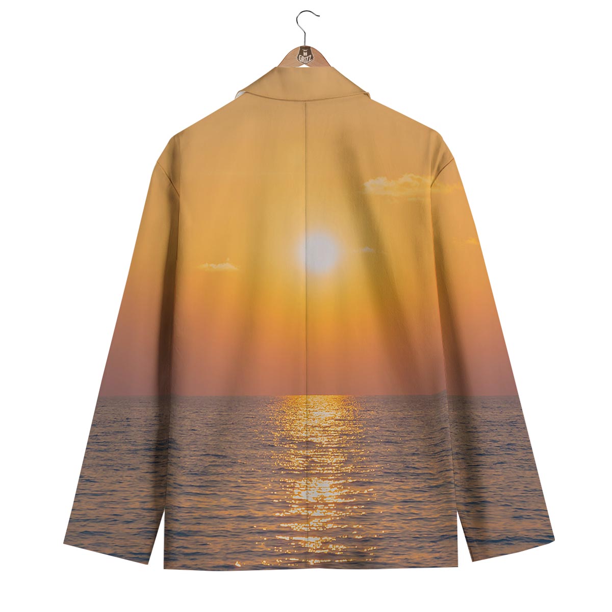 Horizon Sunrise Print Men's Blazer-grizzshop
