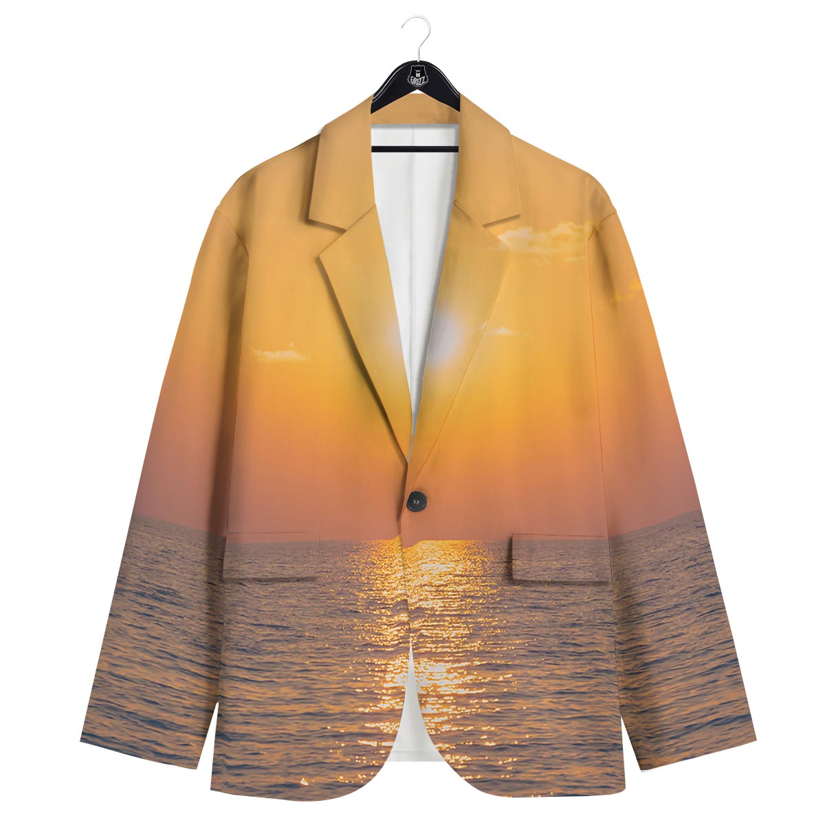 Horizon Sunrise Print Men's Sport Coat-grizzshop