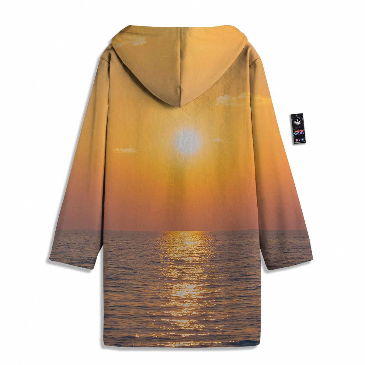 Horizon Sunrise Print Men's Windbreaker Jacket-grizzshop