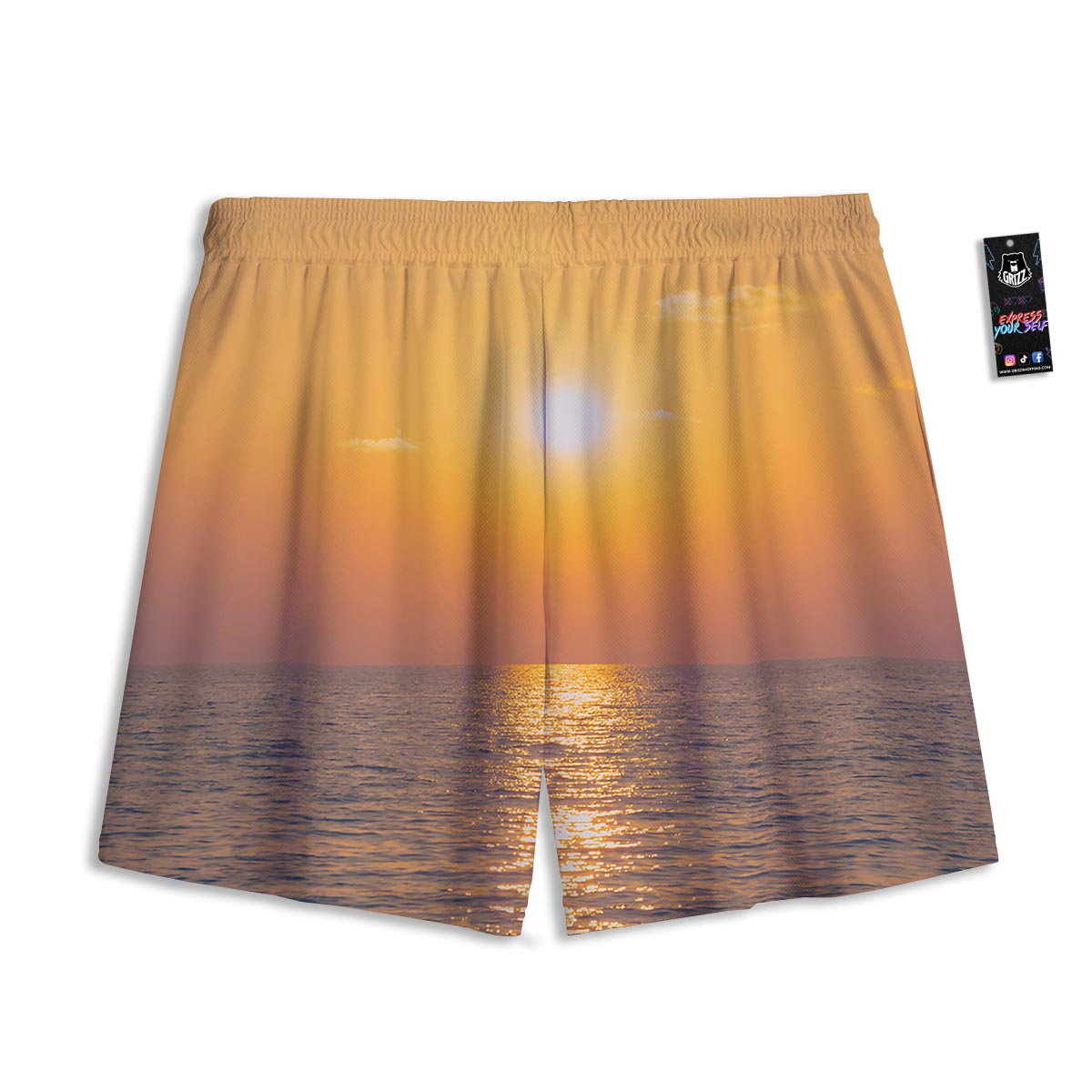 Horizon Sunrise Print Mesh Shorts
