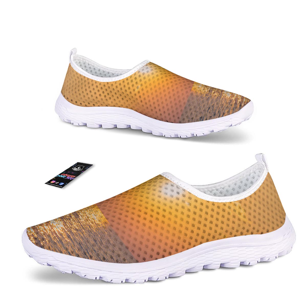 Horizon Sunrise Print Nurse Shoes-grizzshop