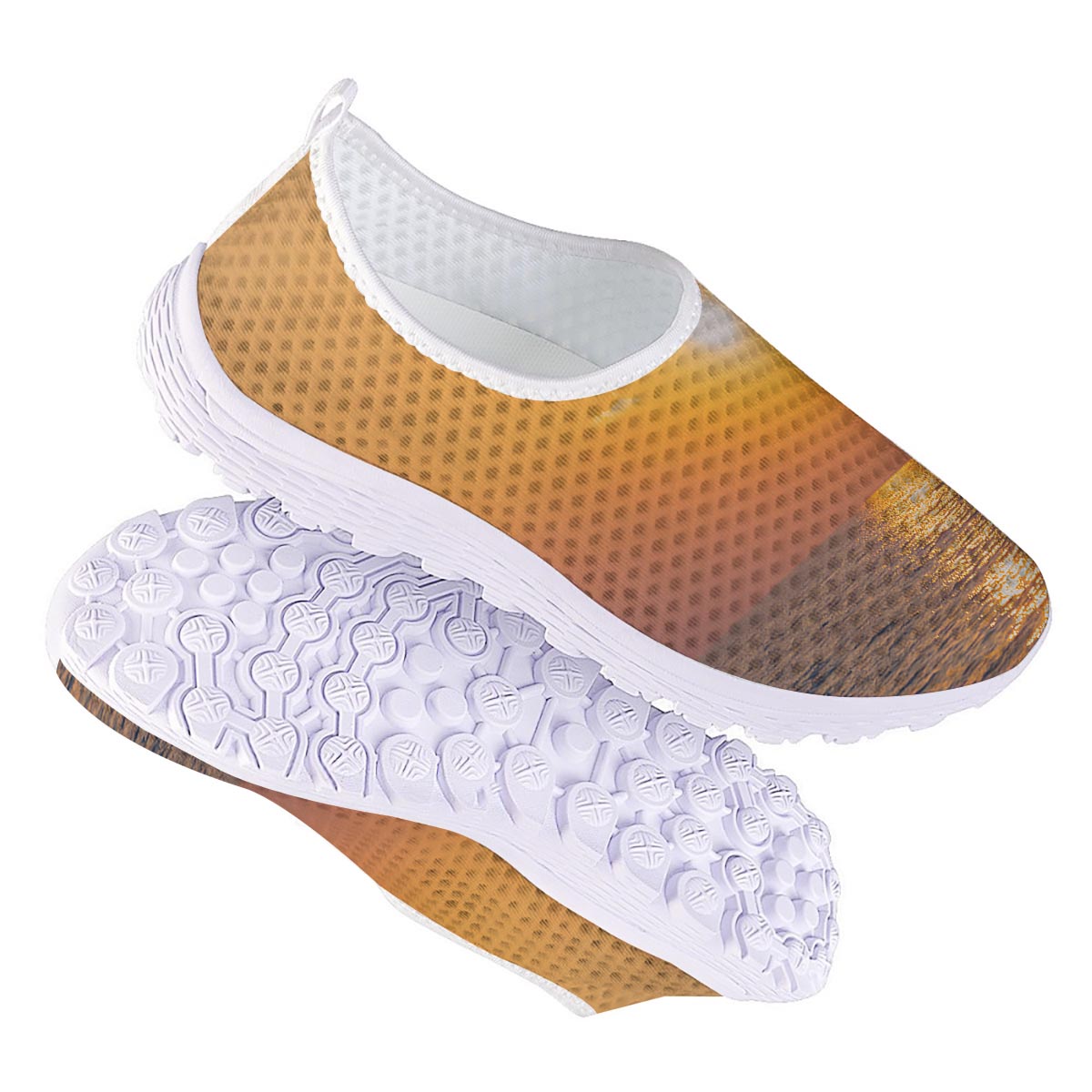 Horizon Sunrise Print Nurse Shoes-grizzshop