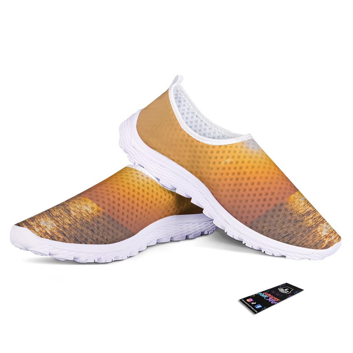 Horizon Sunrise Print Nurse Shoes-grizzshop
