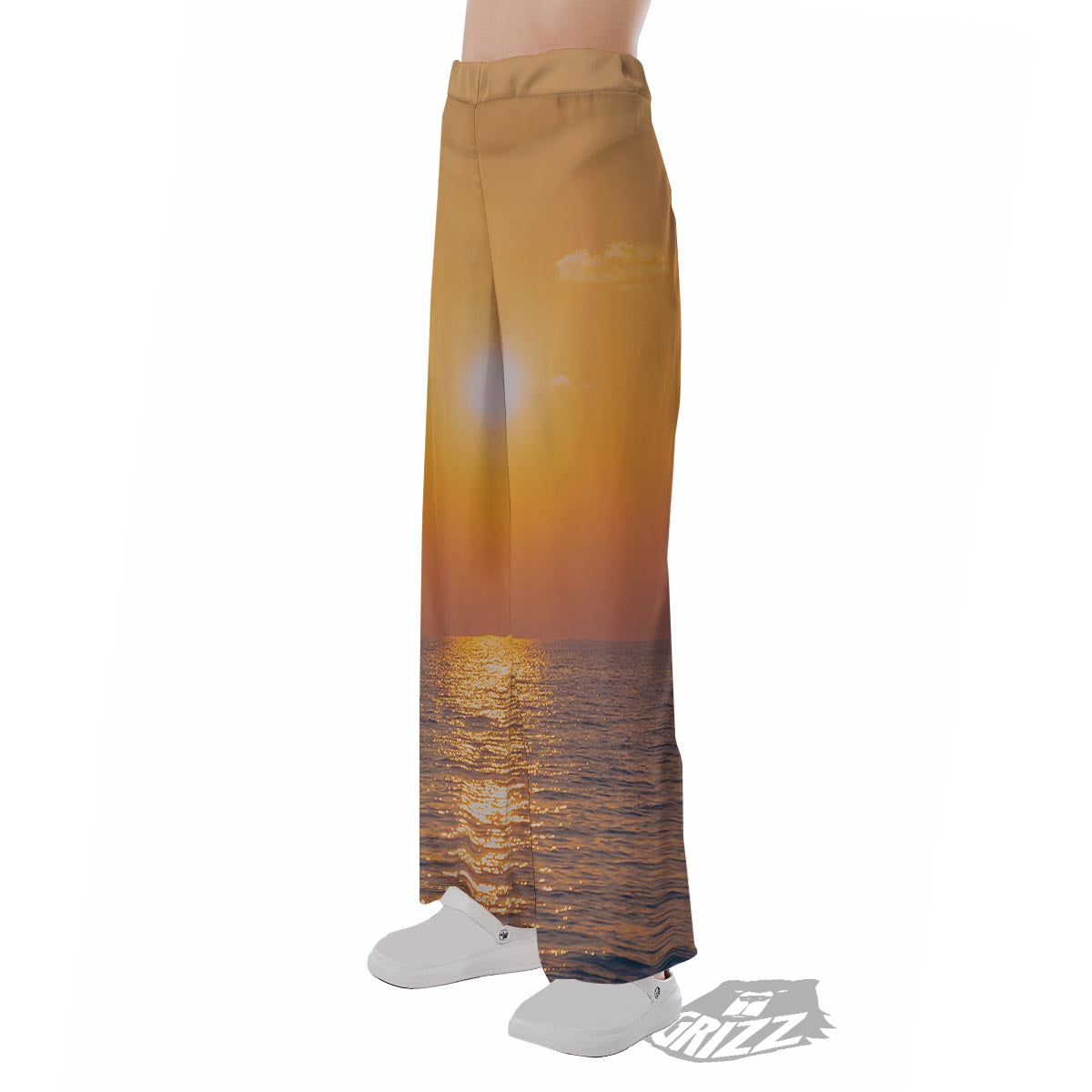 Horizon Sunrise Print Pajama Pants-grizzshop