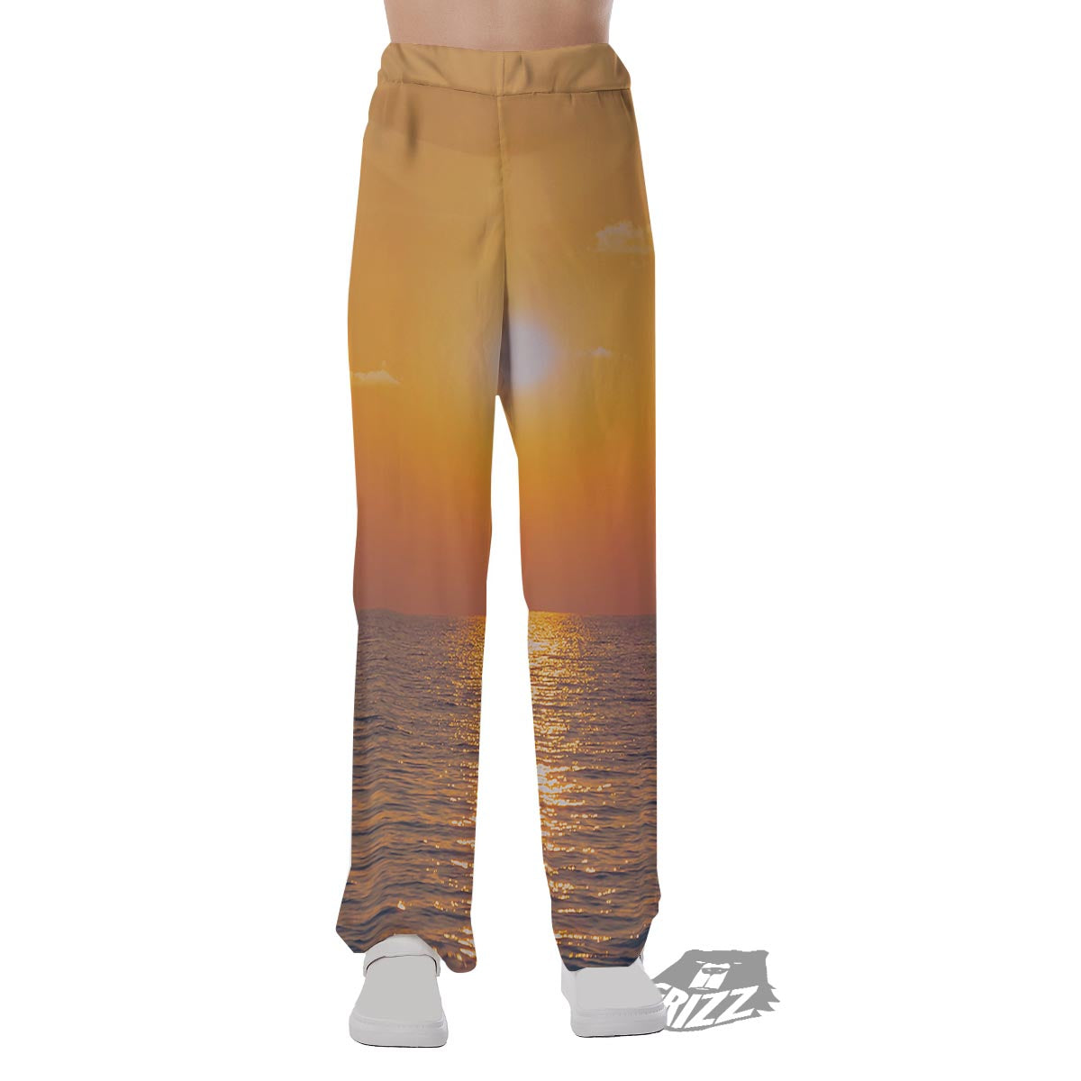 Horizon Sunrise Print Pajama Pants-grizzshop