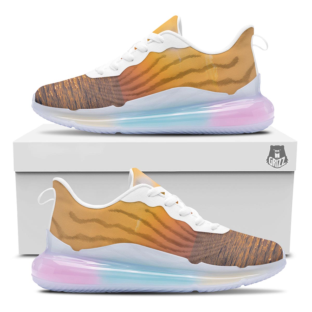 Horizon Sunrise Print Running Sneakers-grizzshop