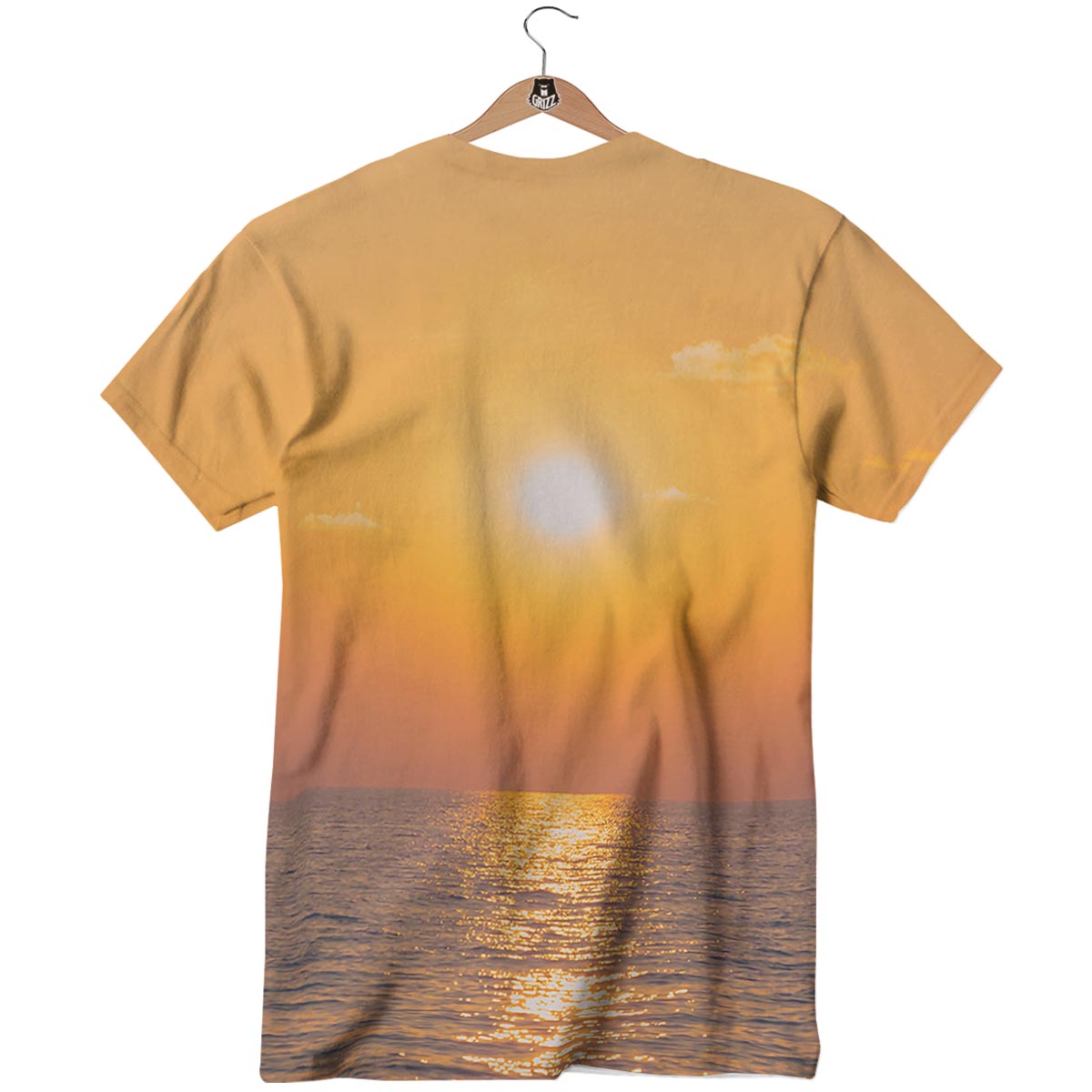 Horizon Sunrise Print T-Shirt-grizzshop