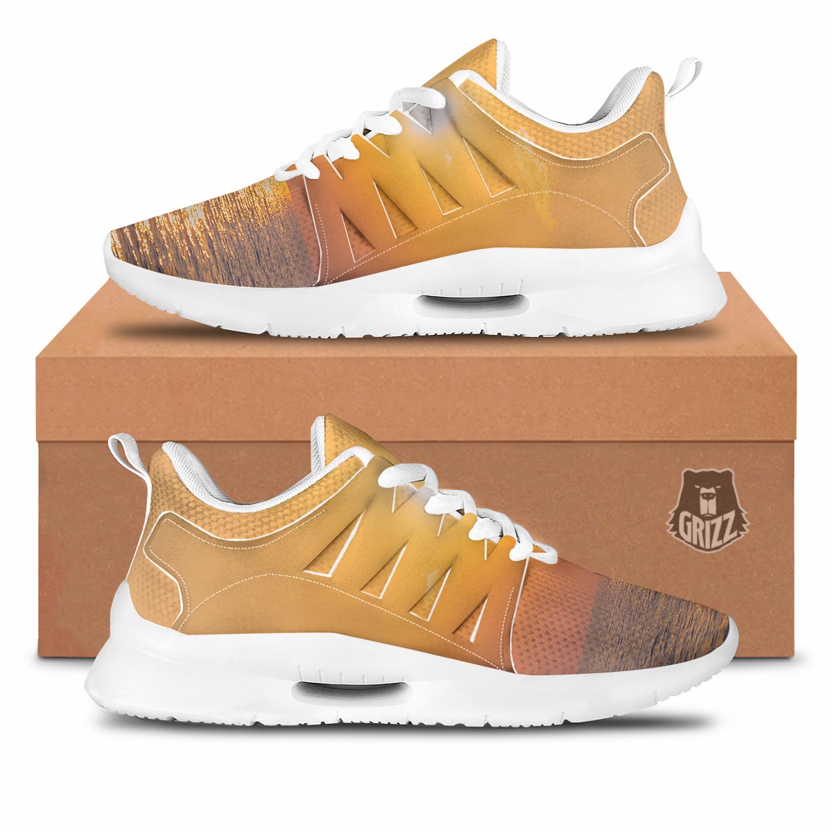 Horizon Sunrise Print Tennis Shoes-grizzshop