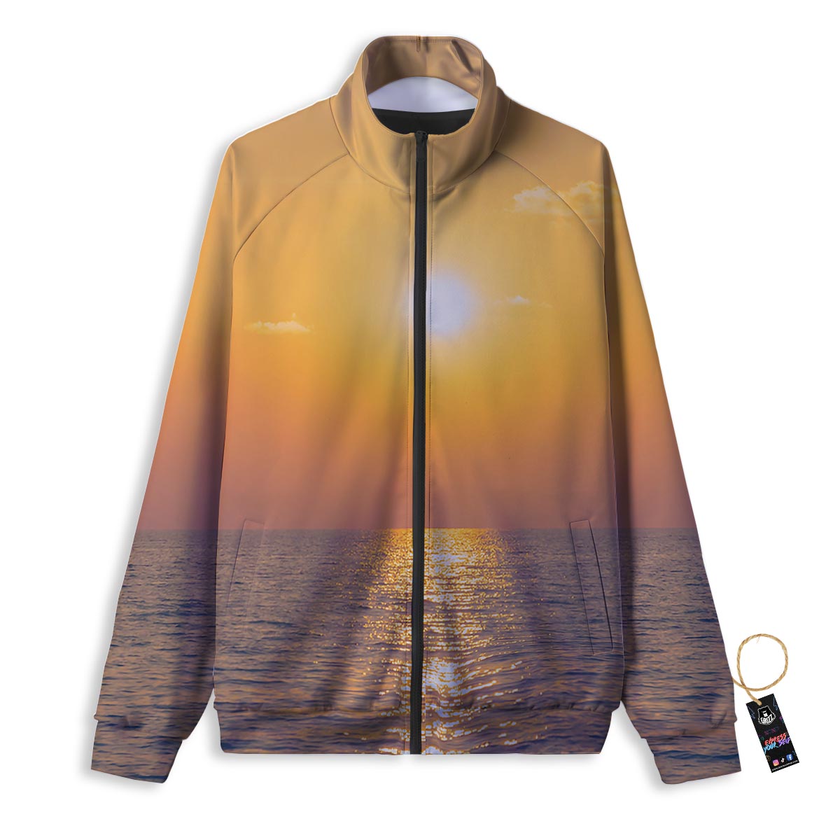 Horizon Sunrise Print Track Jacket-grizzshop