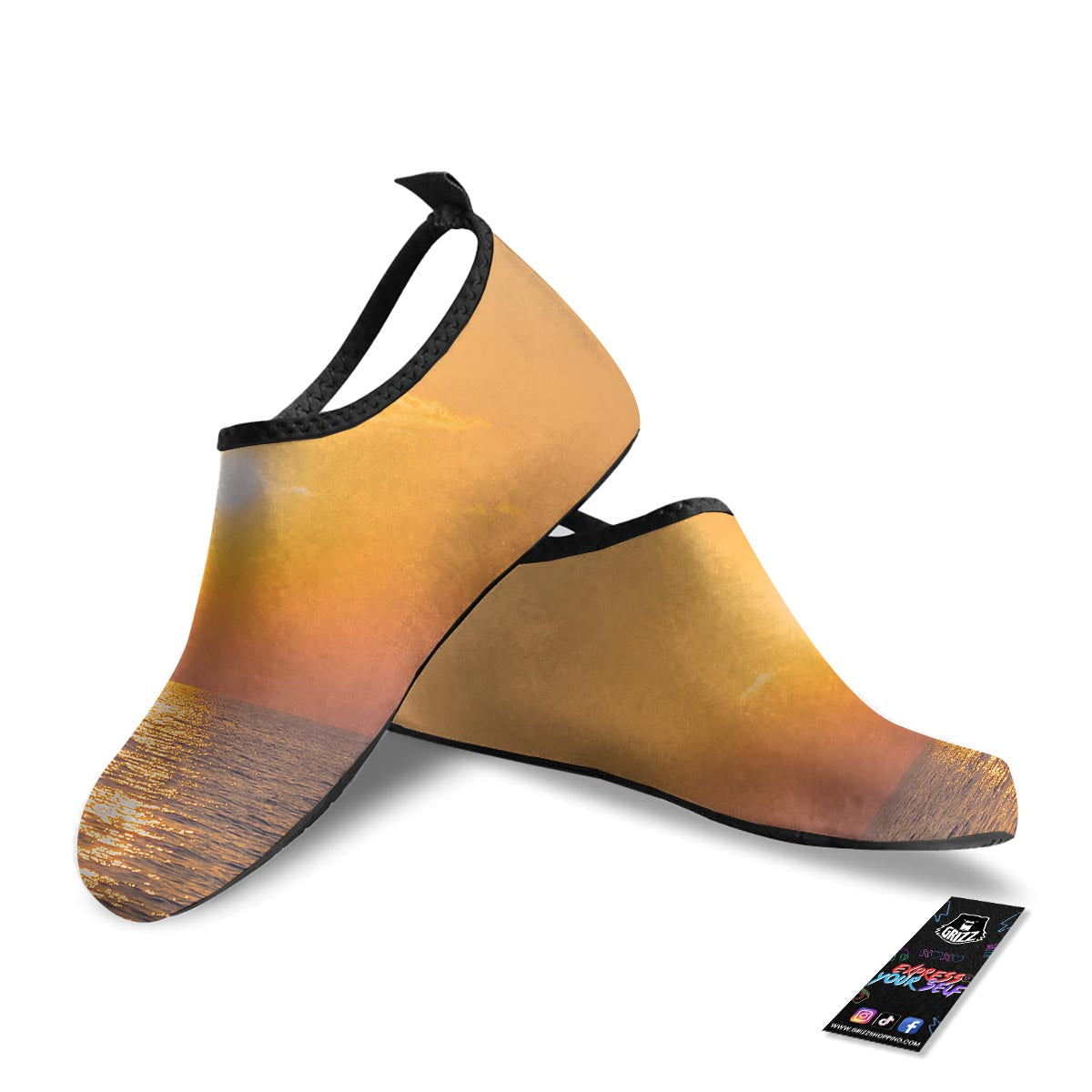 Horizon Sunrise Print Water Shoes-grizzshop