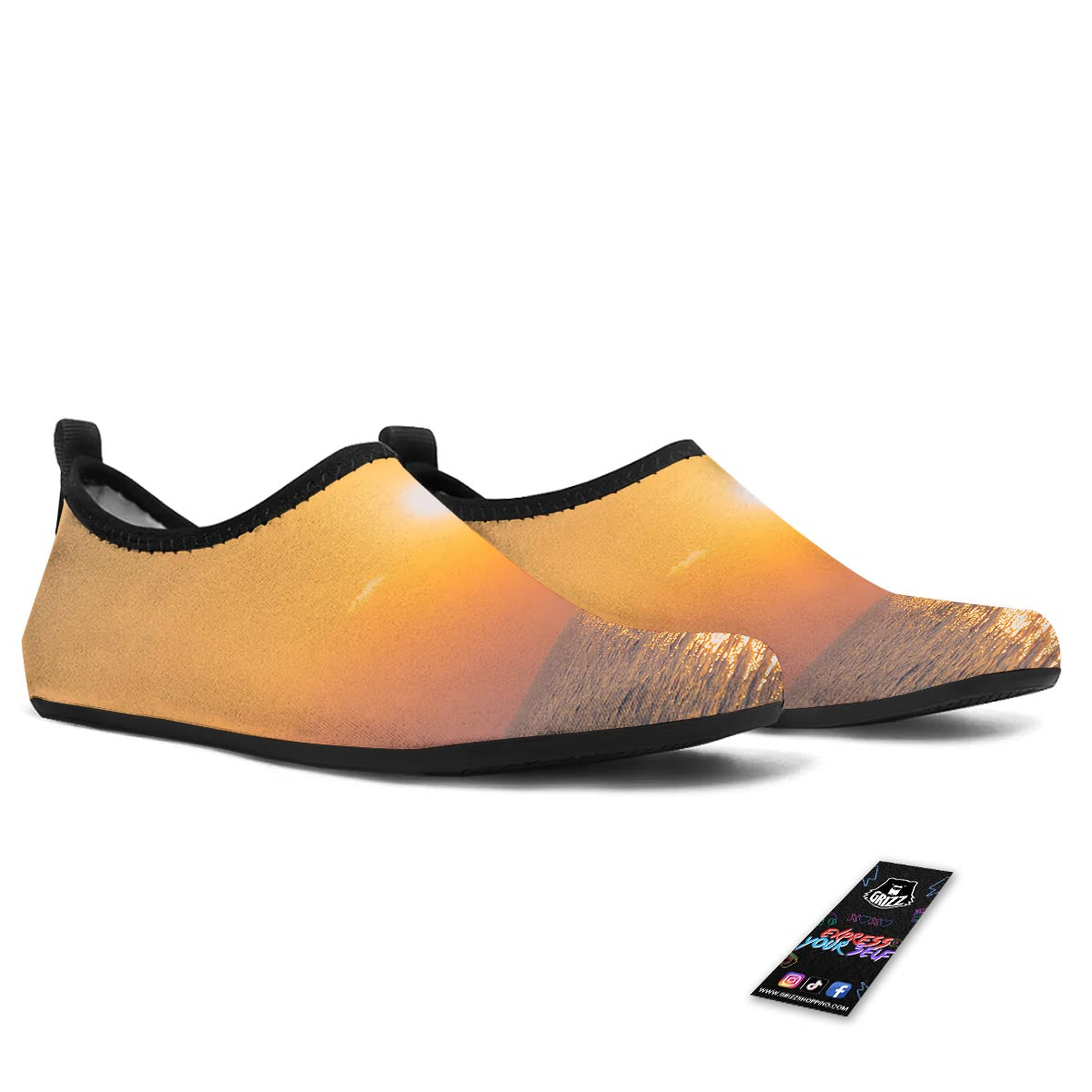 Horizon Sunrise Print Water Shoes-grizzshop