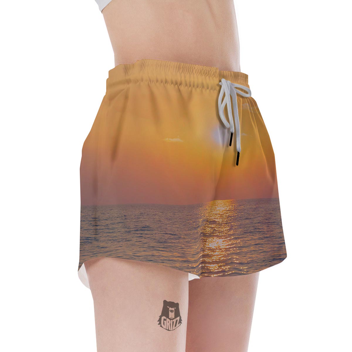 Horizon Sunrise Print Women's Shorts-grizzshop