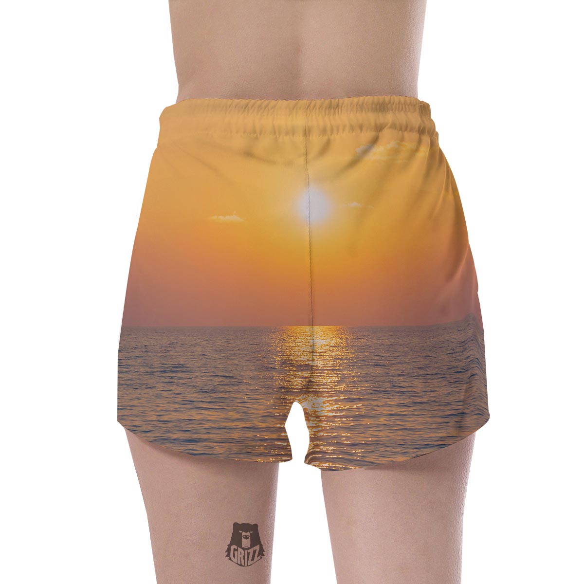 Horizon Sunrise Print Women's Shorts-grizzshop