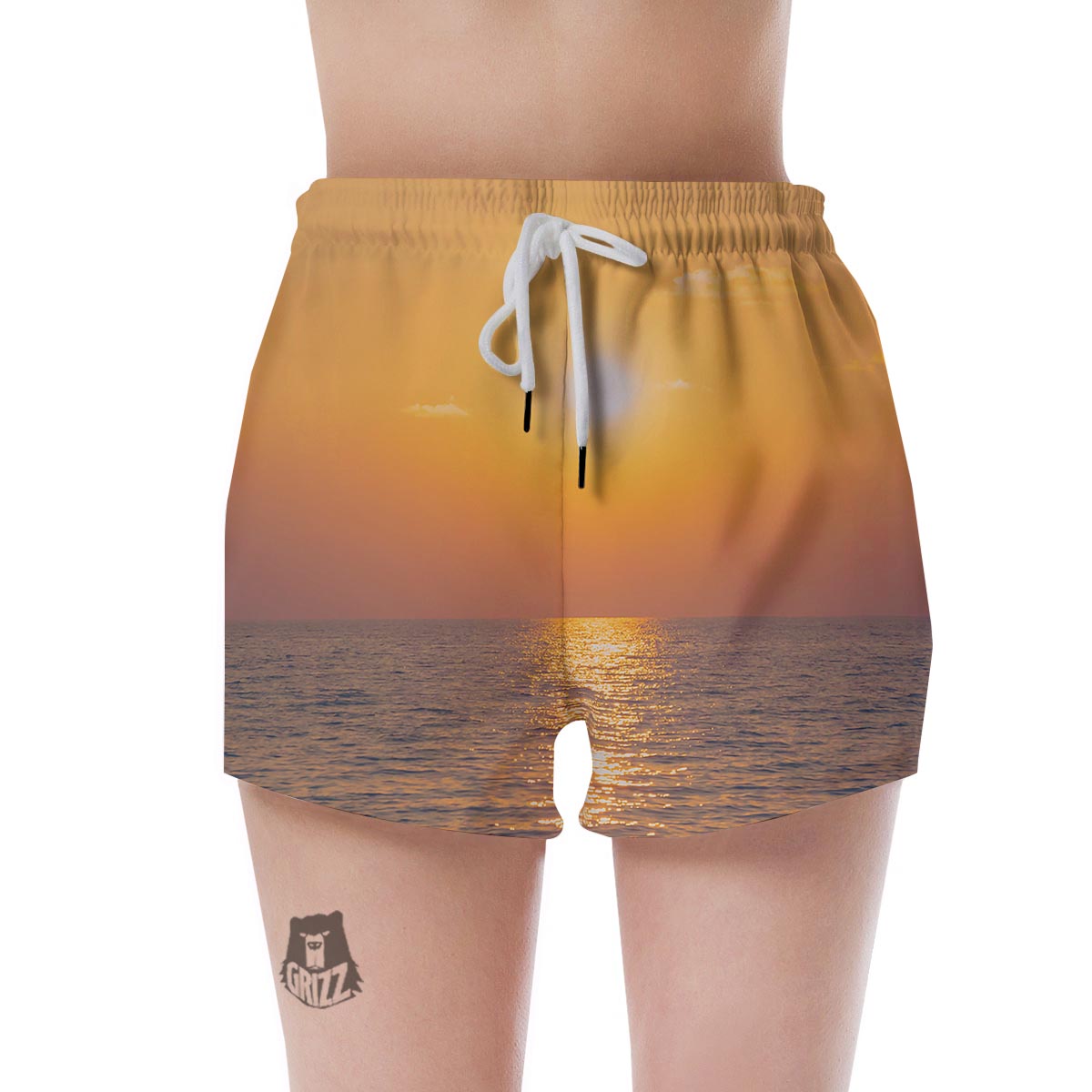 Horizon Sunrise Print Women's Shorts-grizzshop