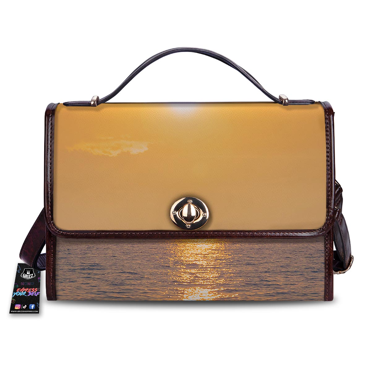Horizon Sunrise Print Women's Satchel Bag