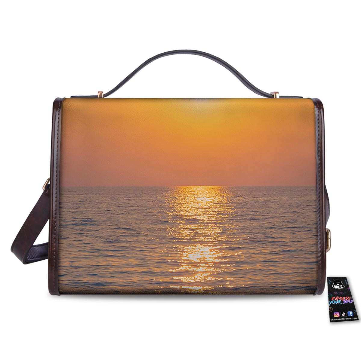 Horizon Sunrise Print Women's Satchel Bag