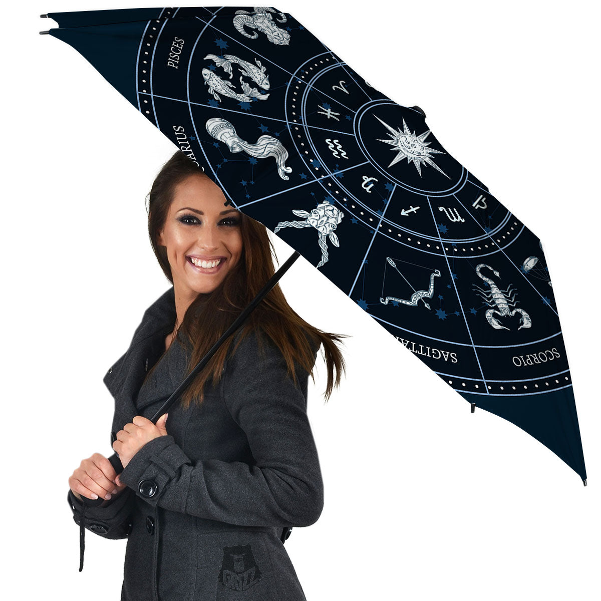 Horoscopes Zodiac Print Umbrella-grizzshop