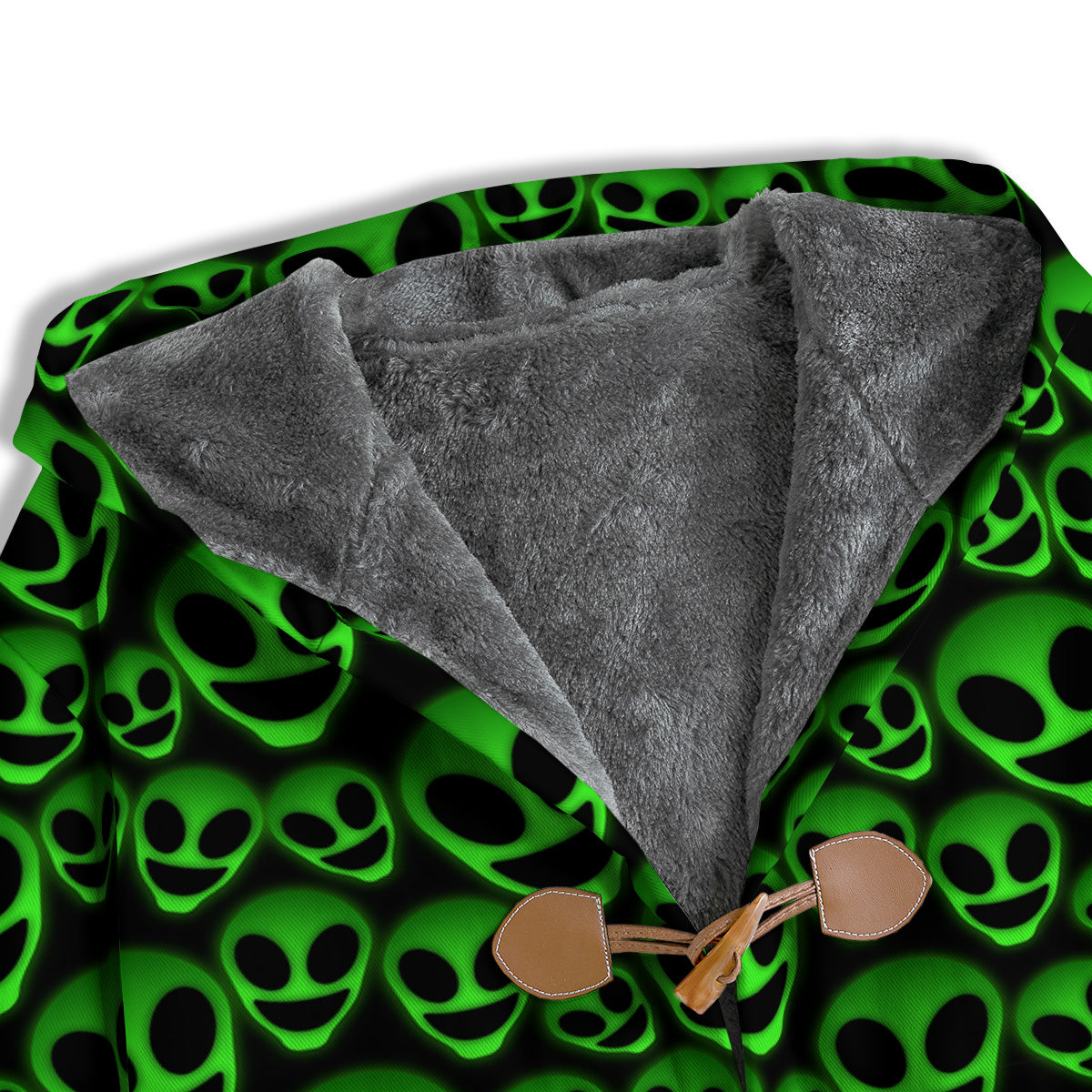 Horror Alien Green Neon Print Pattern Men's Windbreaker Jacket-grizzshop