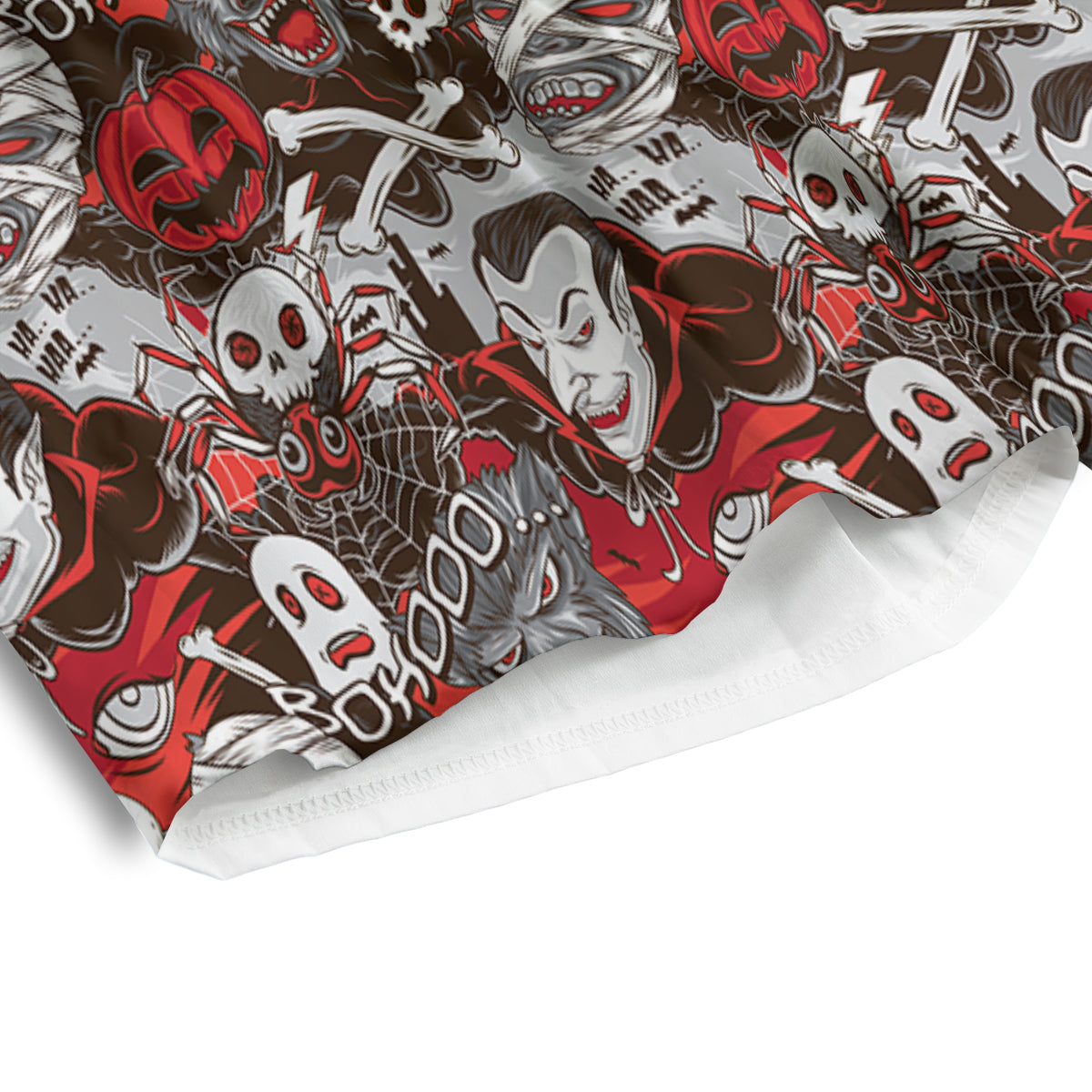 Horror Monsters Halloween Print Pattern Men's Athletic Shorts