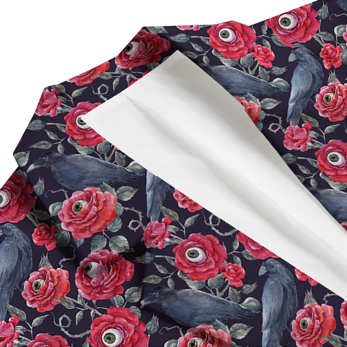Horror Roses With Eyeballs Men's Blazer-grizzshop