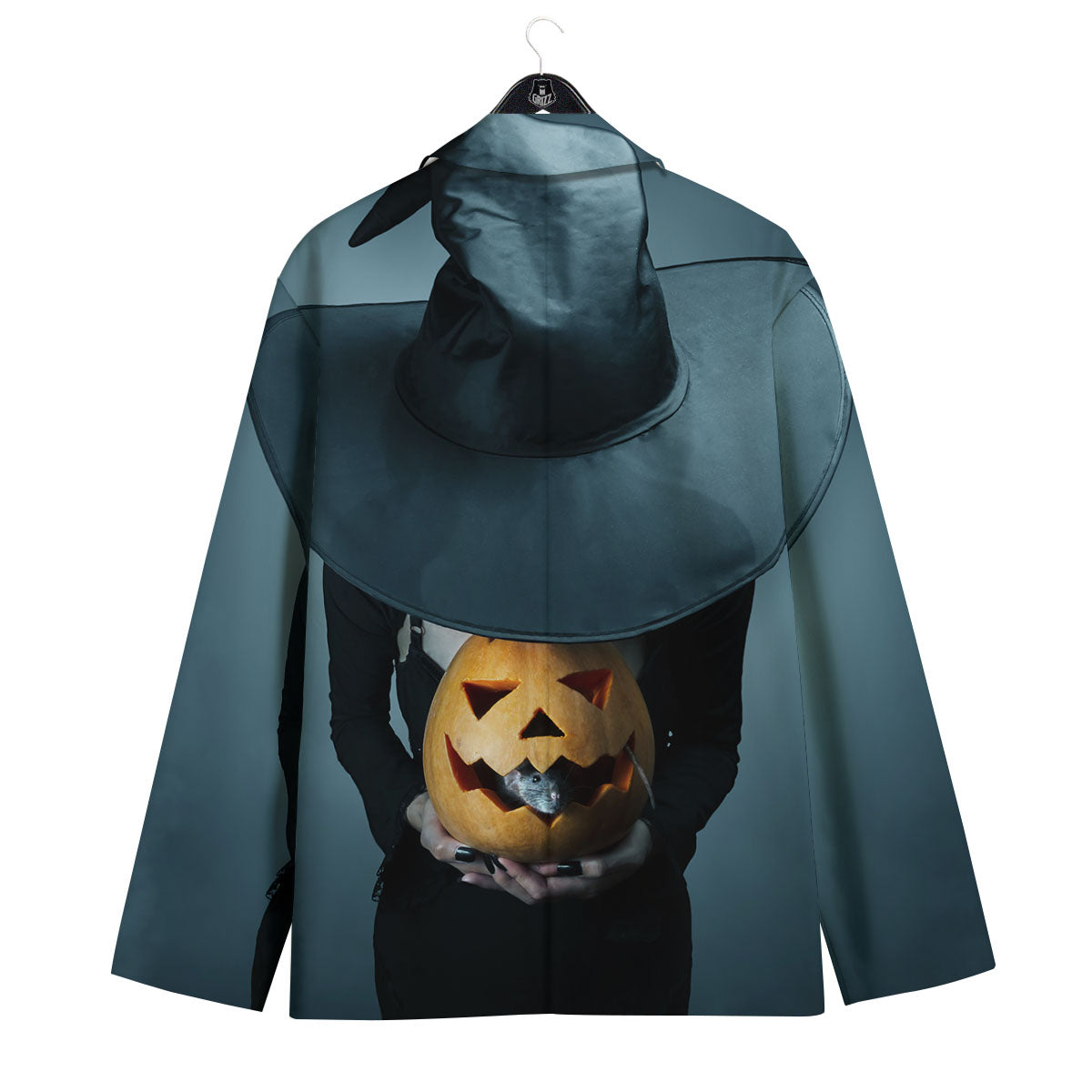Horror Witch Halloween Print Men's Sport Coat-grizzshop