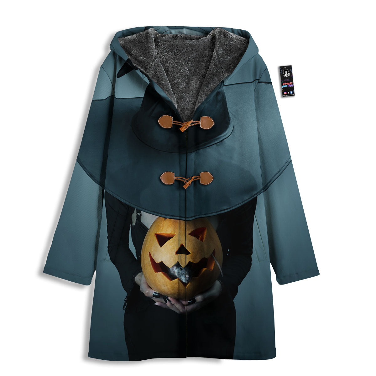 Horror Witch Halloween Print Men's Windbreaker Jacket-grizzshop