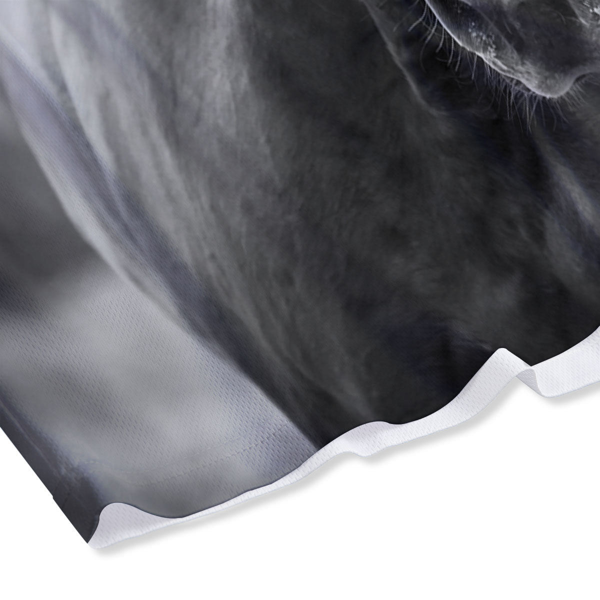 Horse Monochrome Print Mesh Shorts