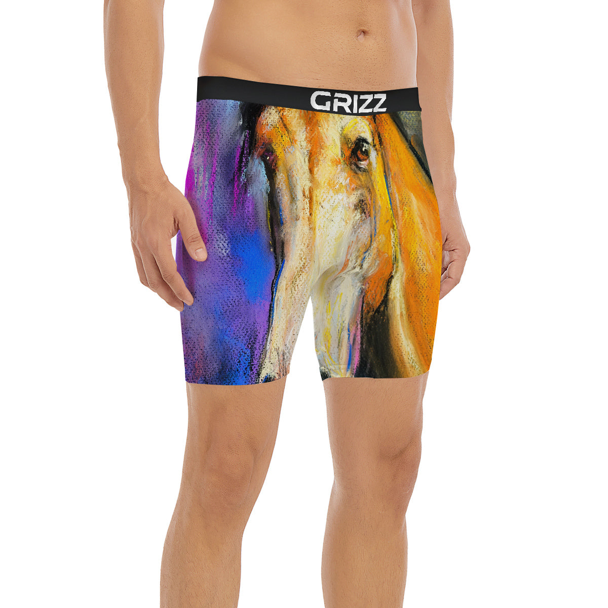 Horse Painting Colorful Print Boxer Briefs-grizzshop