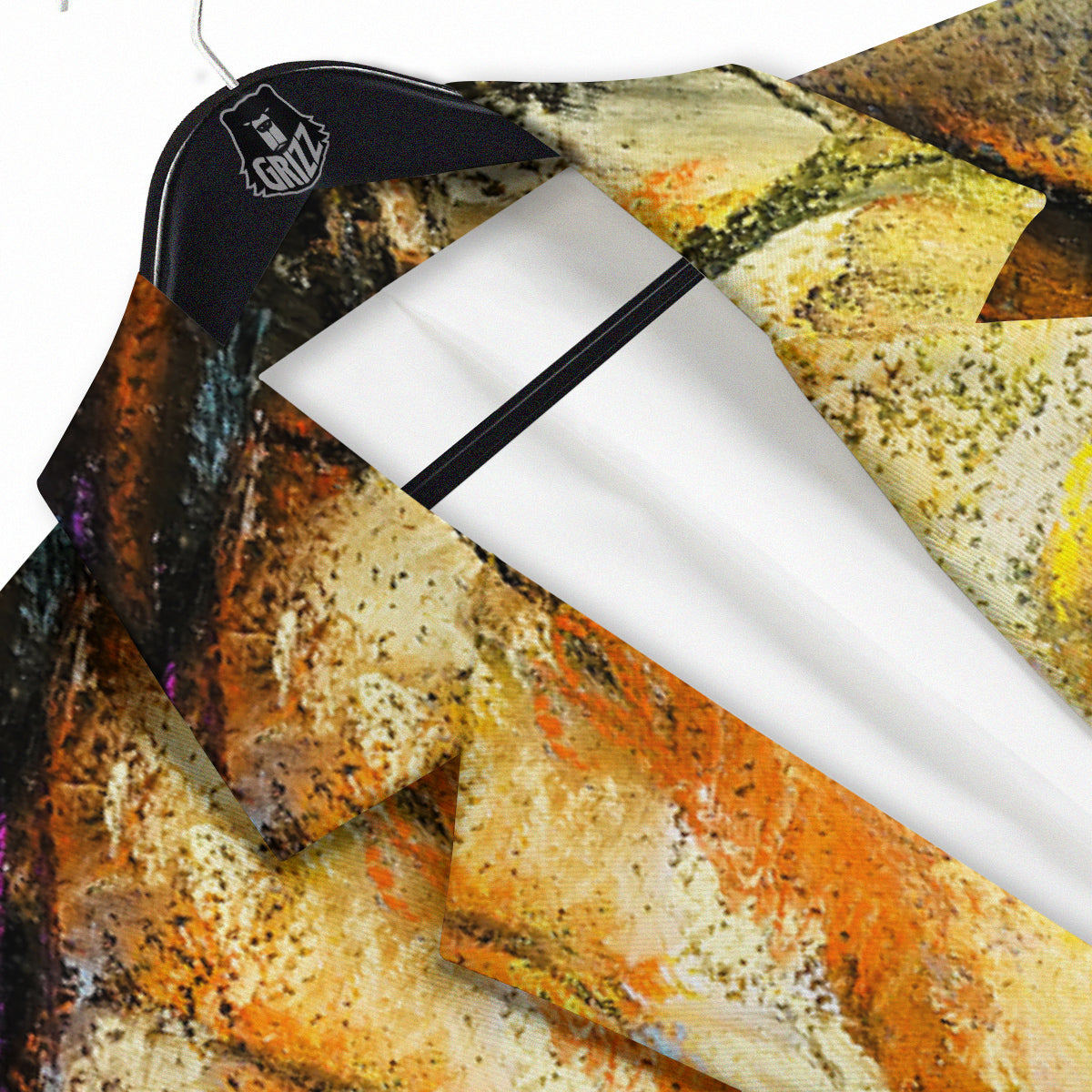 Horse Painting Colorful Print Men's Sport Coat-grizzshop