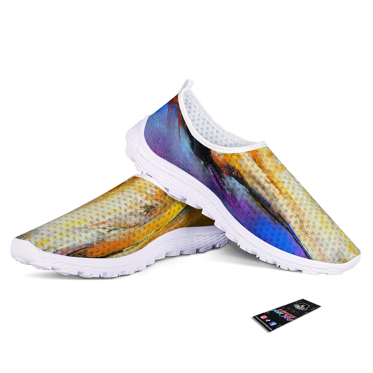 Horse Painting Colorful Print Nurse Shoes-grizzshop