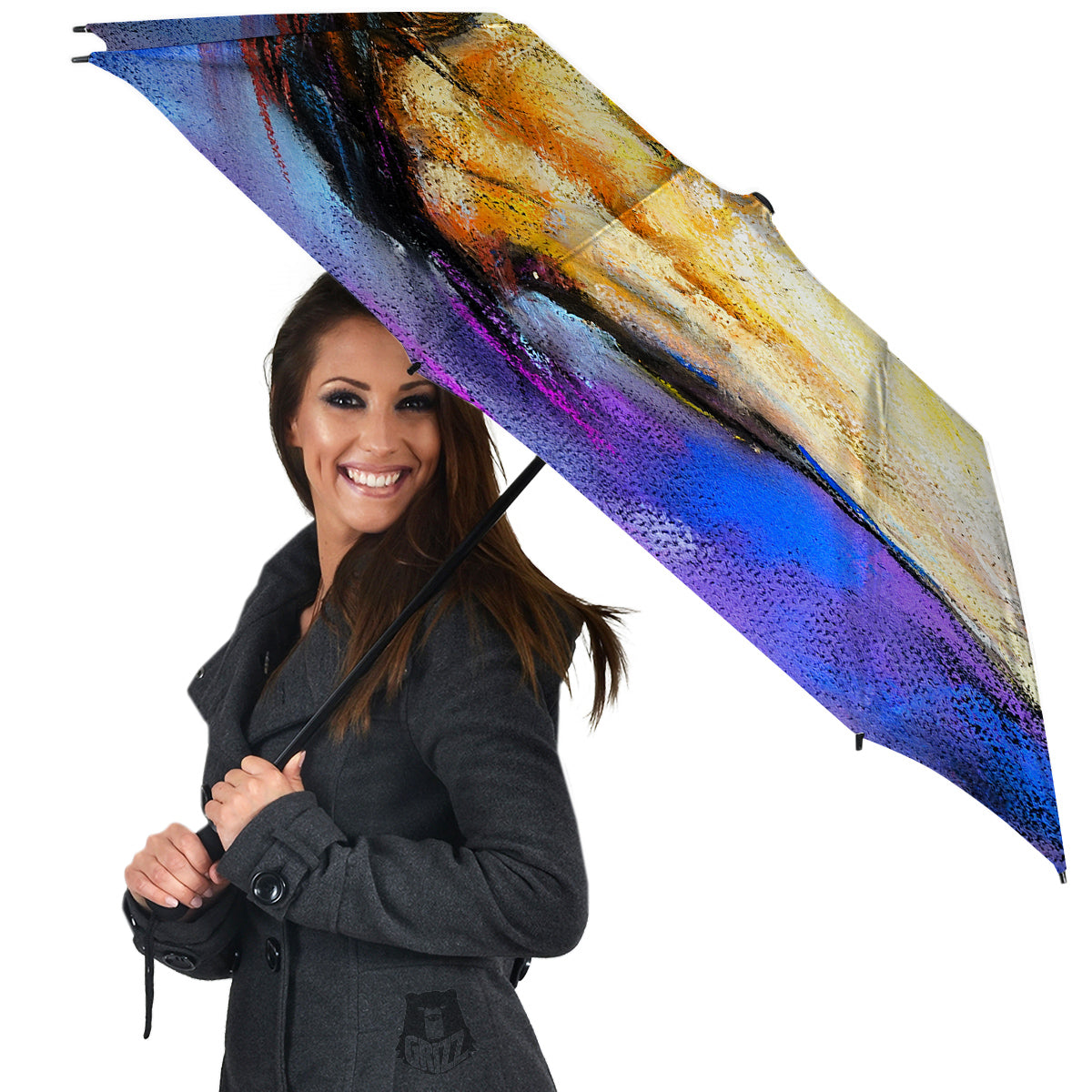 Horse Painting Colorful Print Umbrella-grizzshop