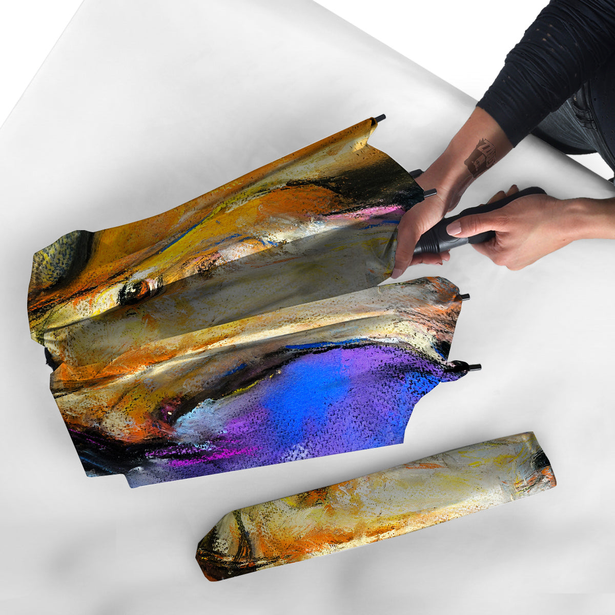 Horse Painting Colorful Print Umbrella-grizzshop