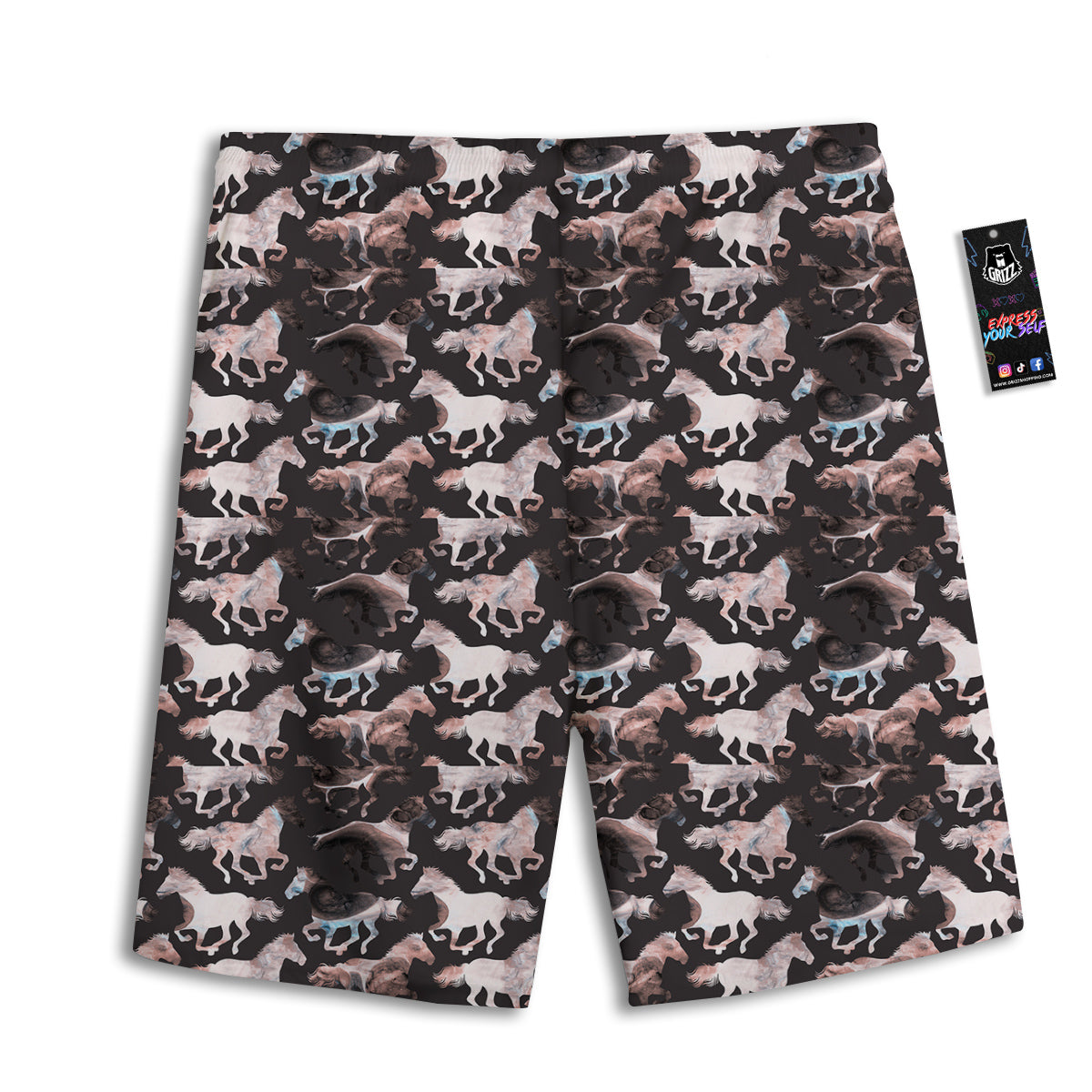 Ladybird Little Print Pattern Men's Athletic Shorts