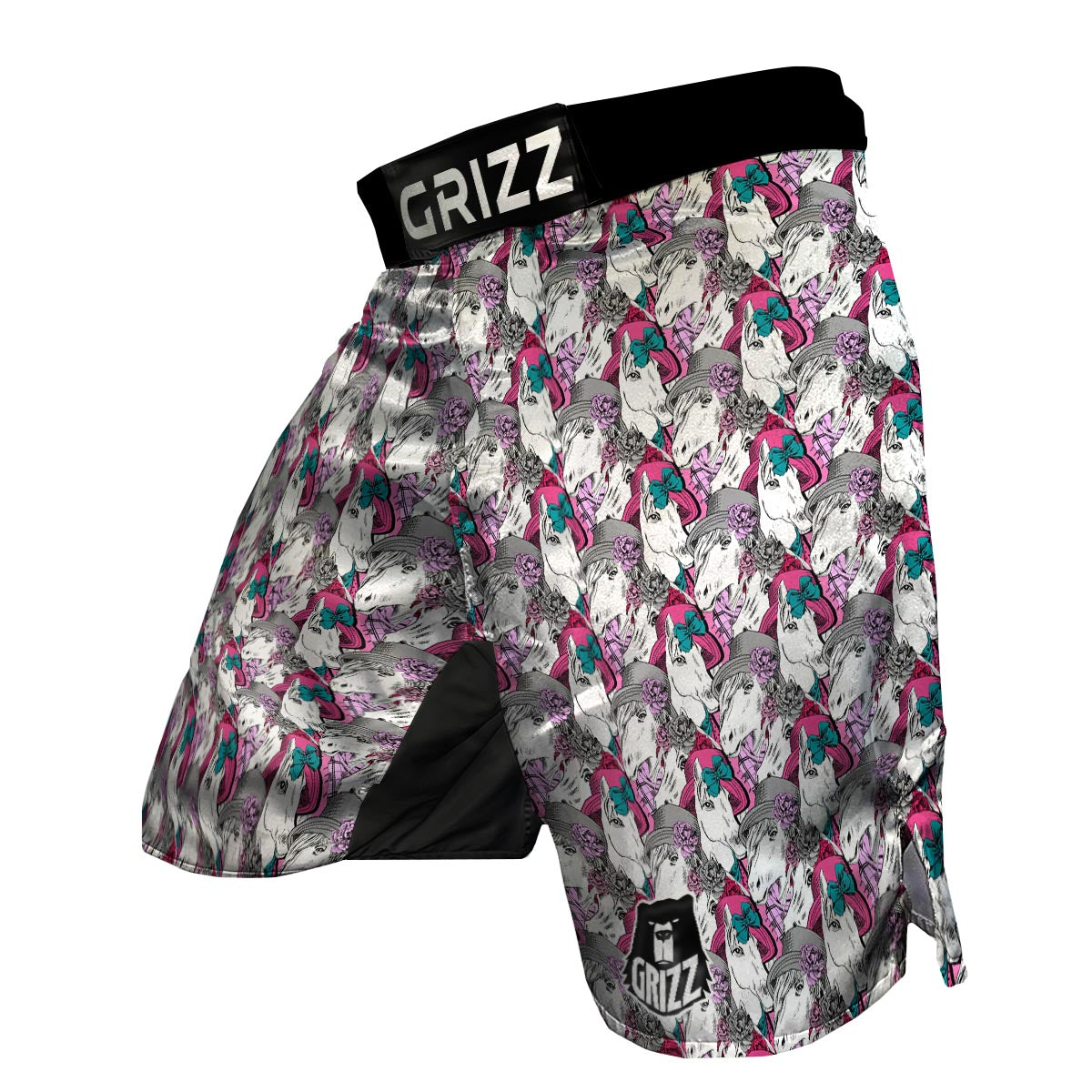 Horse Pattern Print MMA Shorts-grizzshop