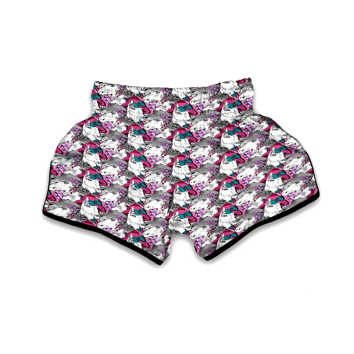 Horse Pattern Print Muay Thai Boxing Shorts-grizzshop