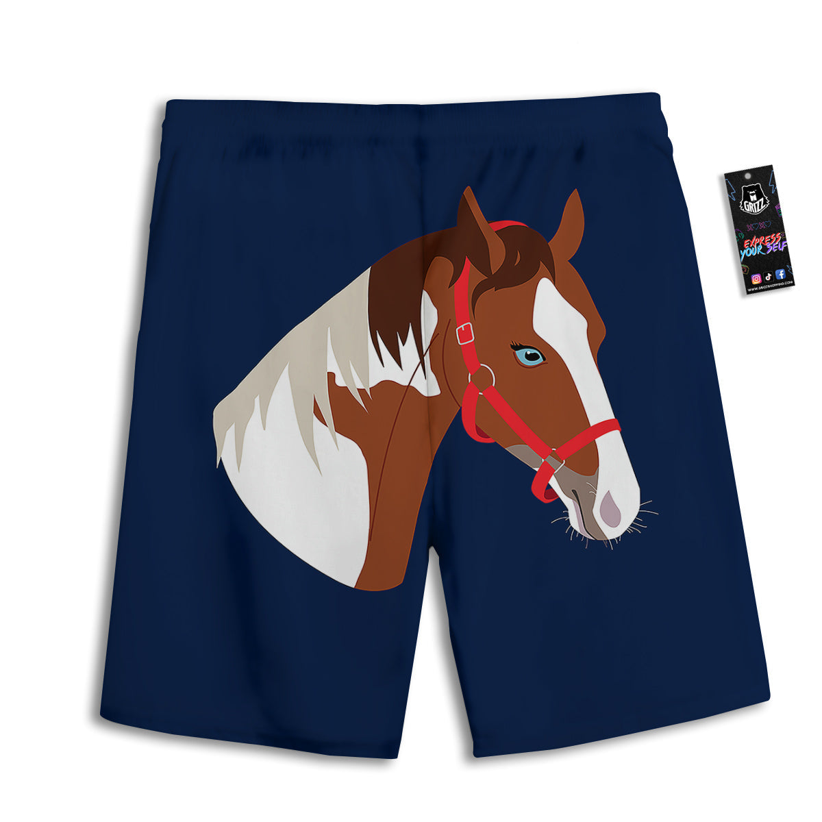Lava Molten Print Men's Athletic Shorts