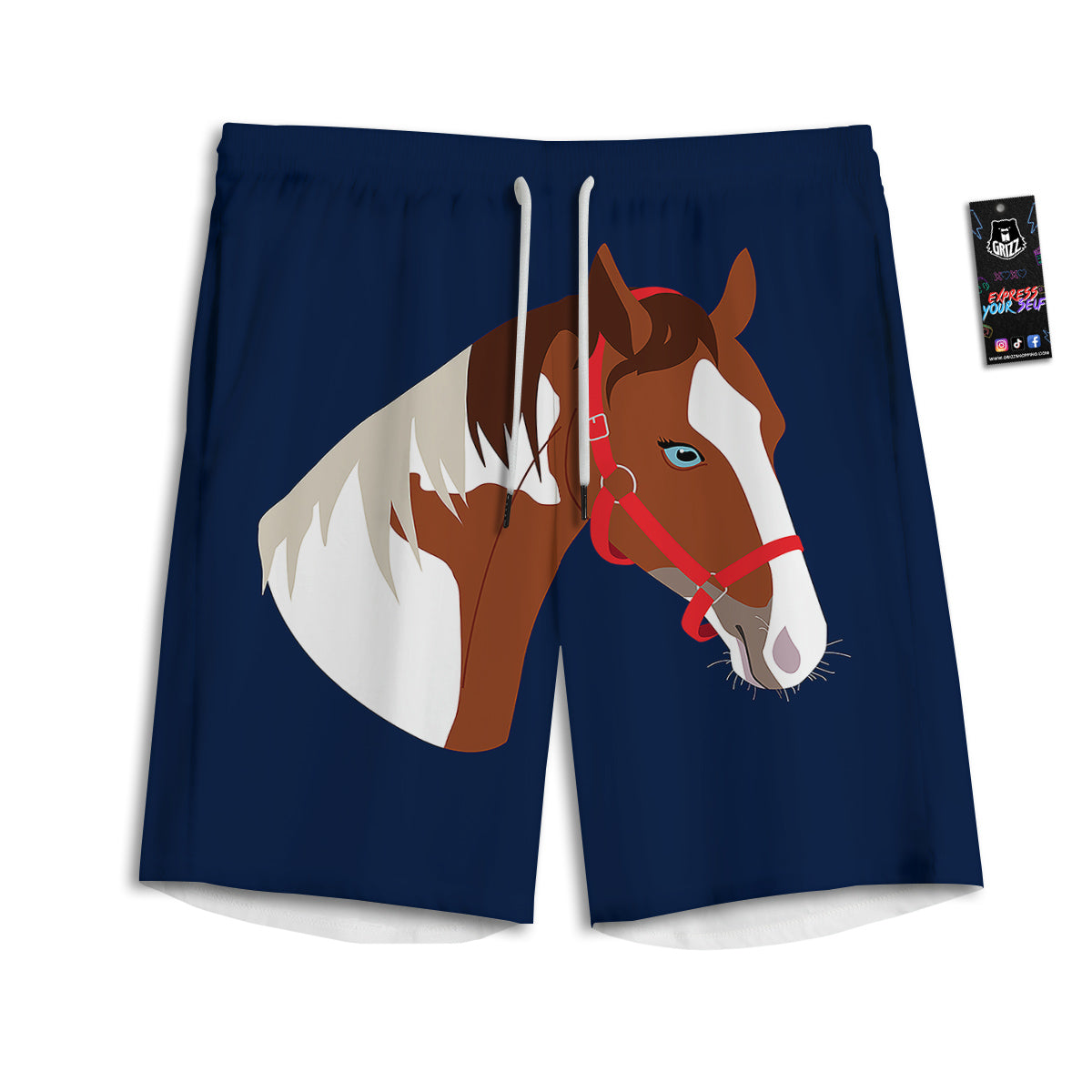 Lava Molten Print Men's Athletic Shorts