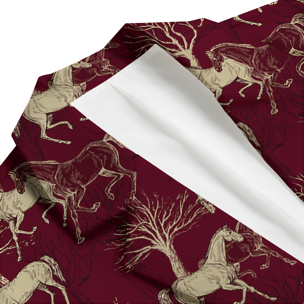 Horse Print Pattern Men's Blazer-grizzshop
