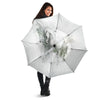 Horse White Stallion Print Umbrella-grizzshop