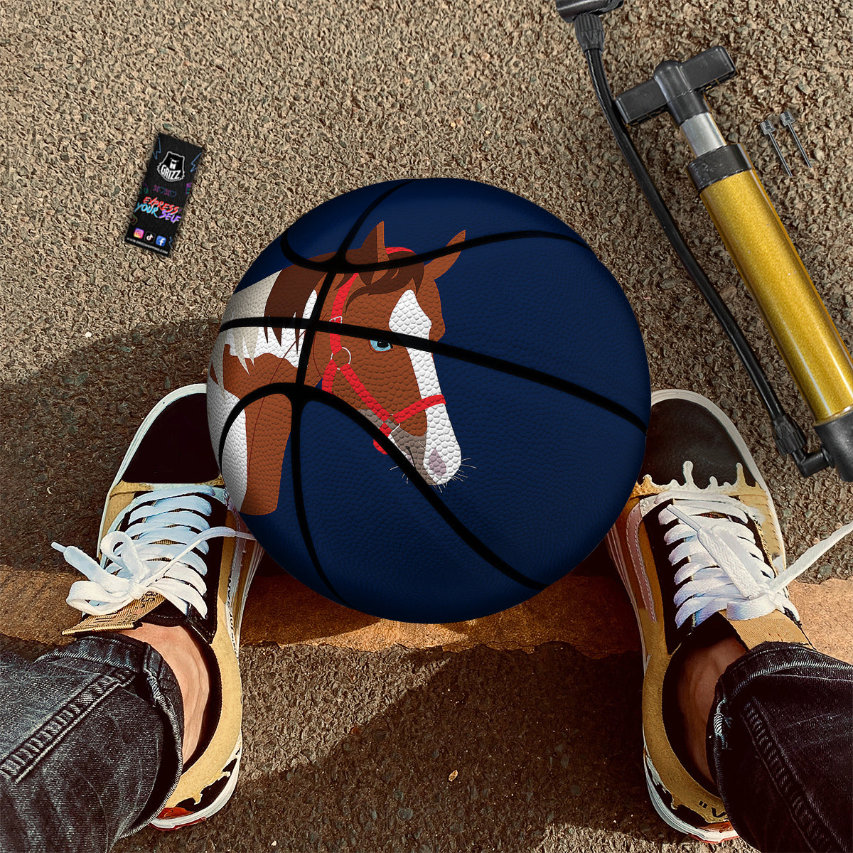 Lava Molten Print Basketball