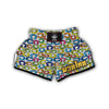 Horseshoe Colorful Print Pattern Muay Thai Boxing Shorts-grizzshop